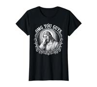 Dios mío, Chicos, eso no es lo Que Dije Jesús Cristiano Divertido Camiseta gráfica económica, Mujer, Negro, XL