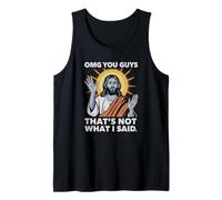 Dios mío, Chicos, eso no es lo Que Dije Jesús religioso Camiseta sin Mangas