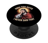 Dios mío, Chicos, Nunca Dije Que Jesús fe Cristiana PopSockets PopGrip Adhesivo