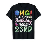 Dios mío, es mi cumpleaños el 23 de Agosto Feliz día para mí niño niña Camiseta