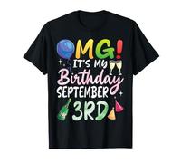 Dios mío, es mi cumpleaños el 3 de septiembre Happy To Me Boy Girl Camiseta