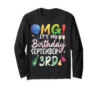 Dios mío, es mi cumpleaños el 3 de septiembre Happy To Me Boy Girl Manga Larga