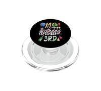 Dios mío, es mi cumpleaños el 3 de septiembre Happy To Me Boy Girl PopSockets PopGrip para MagSafe