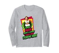 Dios mío, Papá Noel, lo conozco, alegría navideña Manga Larga