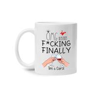 Dios Mío, Por Fin Tazón De Café Novedad Tazón Graciosa Tazas De Regalo Regalos Divertidos Para Colegas Oficina Trabajo 330Ml