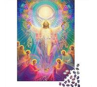 Dios mío. Puzzles Imposible,desafío for Adults Flor de Ciruela Religion Entretenimiento Creativo 1000 Piezas Obra De Arte De Juego De para Adultos Y Niños Mayores De 12 Años 1000pcs (75x50cm)