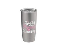 Dios mío, ser una princesa es una chica agotadora Vaso térmico de acero inoxidable de doble pared