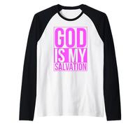 Dios no está Cansado Oraciones Biblia Escritura Proverbios Jesús Orar Camiseta Manga Raglan