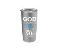 Dios no juega sobre mí Fe Christian Vaso térmico de acero inoxidable de doble pared