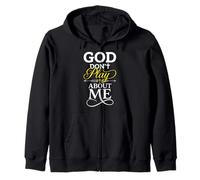 Dios no Juega sobre mí Fe Cristiana Sudadera con Capucha