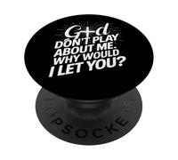 Dios no Juega sobre mí ¿por qué te dejaría Cruzar la fe PopSockets PopGrip Adhesivo