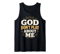 Dios no juegue sobre mí Fe Cristiana Camiseta sin Mangas