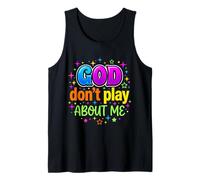 Dios no juegue sobre mí Fe Cristiana Camiseta sin Mangas