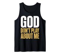 Dios no juegue sobre mí Fe Cristiana Camiseta sin Mangas