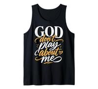 Dios no juegue sobre mí Fe Cristiana Camiseta sin Mangas