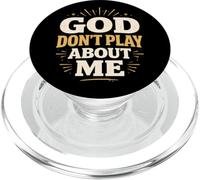 Dios no juegue sobre mí Fe Cristiana PopSockets PopGrip para MagSafe