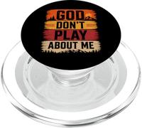 Dios no juegue sobre mí Fe Cristiana PopSockets PopGrip para MagSafe