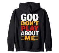Dios no juegue sobre mí Fe Cristiana Sudadera con Capucha