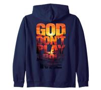 Dios no juegue sobre mí Fe Cristiana Sudadera con Capucha