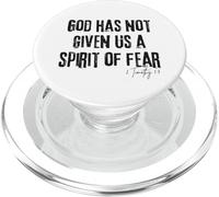 Dios no Nos ha Dado un espíritu de temor 2 Timoteo 1:7 Biblia PopSockets PopGrip para MagSafe