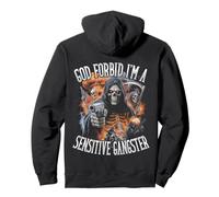 Dios no quiera Que Sea un gángster Sensible, Divertido Esqueleto Pirata Sudadera con Capucha