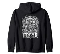 Dios nórdico Vikingo Freyr Señor de la mitología de la abundancia Sudadera con Capucha