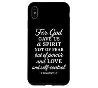 Dios Nos DIO Poder Amor autocontrol 2 Timoteo 1:7 Biblia Orar Carcasa para iPhone XS MAX