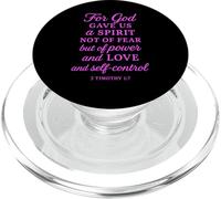 Dios Nos DIO Poder Amor autocontrol 2 Timoteo 1:7 Biblia Orar PopSockets PopGrip para MagSafe