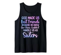 Dios Nos Hizo Mejores Amigos Porque conocía a Nuestras Madres Mujeres Camiseta sin Mangas