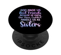 Dios Nos Hizo Mejores Amigos Porque conocía a Nuestras Madres Mujeres PopSockets PopGrip Adhesivo