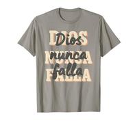 Dios Nunca Falla Cita Cristiana Española Gráfico Camiseta