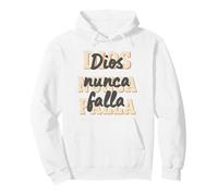Dios Nunca Falla Cita Cristiana Española Gráfico Sudadera con Capucha