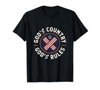 Dios País Dios gobierna la fe patriótica conservadora Camiseta