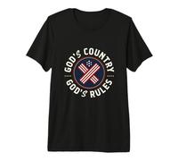Dios País Dios gobierna la fe patriótica conservadora Camiseta Premium