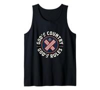 Dios País Dios gobierna la fe patriótica conservadora Camiseta sin Mangas