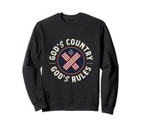 Dios País Dios gobierna la fe patriótica conservadora Sudadera