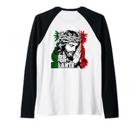 Dios por Delante Camiseta Manga Raglan