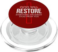 Dios restaurará todo lo que el enemigo te robó PopSockets PopGrip para MagSafe