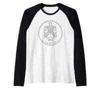 Dios Romano de Las Puertas Arte de la mitología de la Antigua Roma Camiseta Manga Raglan
