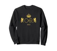 Dios Salve al Rey Carlos III Diseño de patrón Sudadera