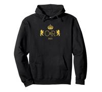 Dios Salve al Rey Carlos III Diseño de patrón Sudadera con Capucha