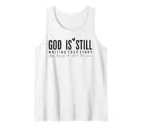 Dios Sigue escribiendo Deja de Intentar Robar la fe de la Pluma Camiseta sin Mangas