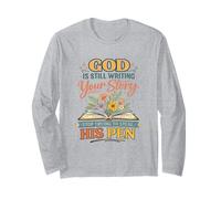 Dios Sigue escribiendo Historia Su Pluma motivación Espiritual Confianza Manga Larga