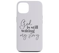 Dios sigue escribiendo mi historia Fe cristiana Religioso Carcasa para iPhone 13