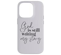 Dios sigue escribiendo mi historia Fe cristiana Religioso Carcasa para iPhone 14 Pro