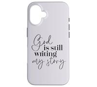 Dios sigue escribiendo mi historia Fe cristiana Religioso Carcasa para iPhone 16