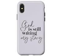Dios sigue escribiendo mi historia Fe cristiana Religioso Carcasa para iPhone X/XS
