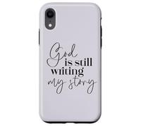 Dios sigue escribiendo mi historia Fe cristiana Religioso Carcasa para iPhone XR