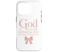 Dios Sigue escribiendo tu Historia Deja de Intentar Robar la Pluma Carcasa para iPhone 16 Pro