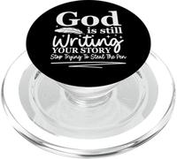 Dios Sigue escribiendo tu Historia Humor Cristiano Divertido PopSockets PopGrip para MagSafe